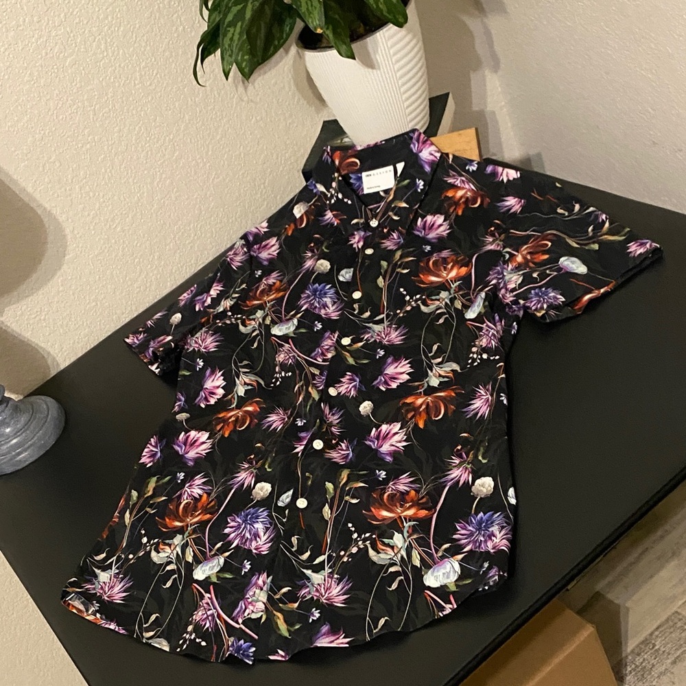 Asos Black Floral Men's Casual Shirt